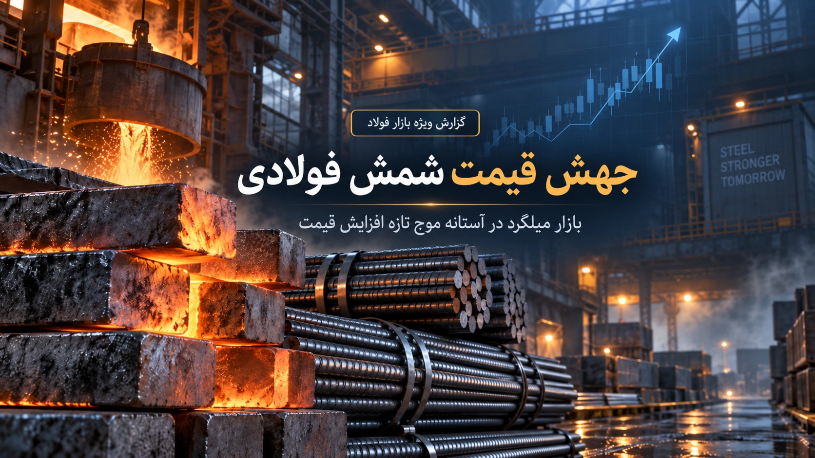 جهش قیمت شمش فولادی؛ بازار میلگرد در آستانه موج تازه افزایش قیمت؟